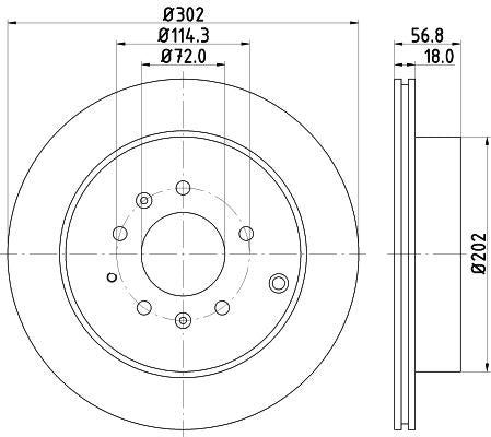 Mazda Cx-7 Brake Disc, Hella OEM, OEM L20626251 - View 3