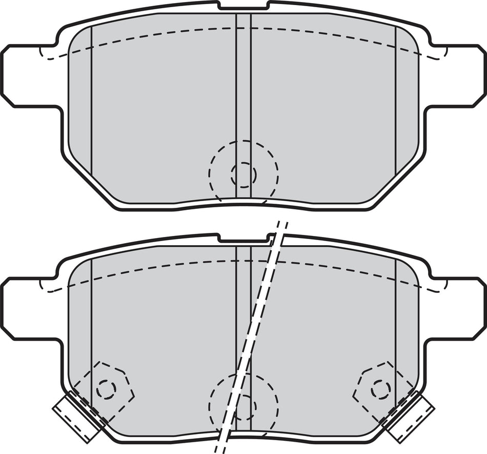 Valeo Rear Brake Pad Set for Toyota, Lexus & more, OEM quality, OEM 04466-02210, MPN 302085