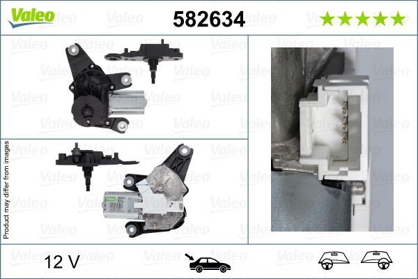 Renault Espace Rear Wiper Motor, Valeo OEM, OEM 8200031085, MPN 582634