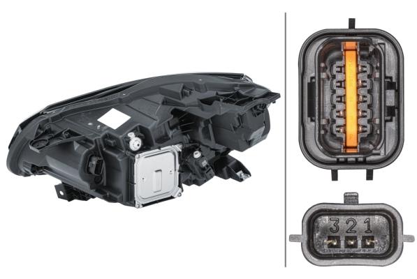 Hella LED DRL Right Headlight for Renault, OEM quality, OEM 260100119R - View 3