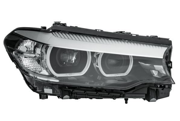 BMW 5 Series Right Headlight, Hella OEM, OEM 63117214958, MPN 1LX 354 836-081