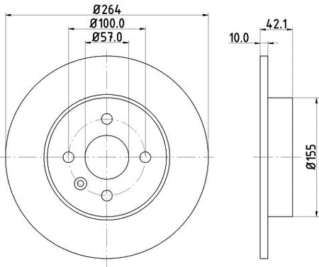 Hella Brake Disc for OPEL & Chevrolet, OEM quality, OEM 569116 - View 4