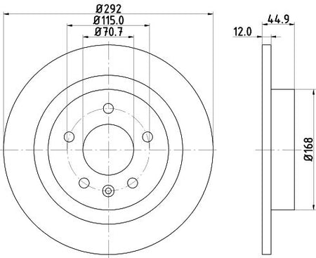 Hella Brake Disc for Vauxhall, OPEL & more, OEM quality, OEM 13502137 - View 2