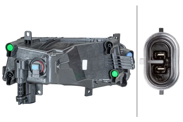 Volkswagen Touran Left Front Fog Light, Hella OEM, OEM 5TA 941 661 A - View 4