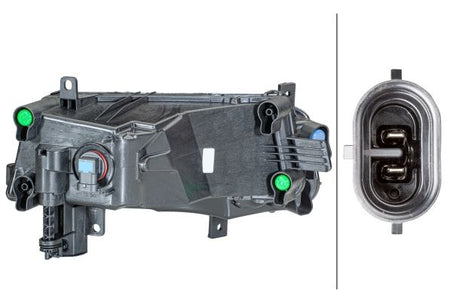 Volkswagen Touran Left Front Fog Light, Hella OEM, OEM 5TA 941 661 A - View 4
