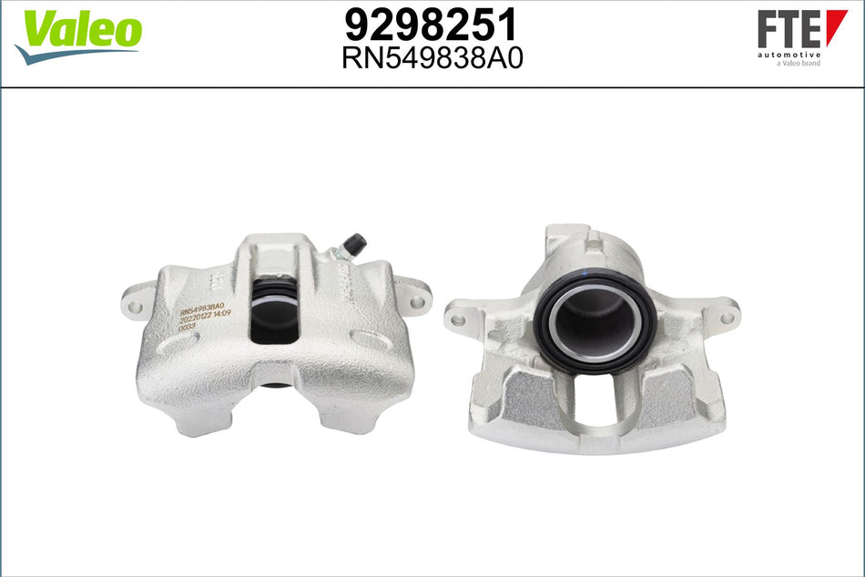 Valeo Right Brake Caliper Right for Volkswagen, Seat & more, OEM quality, OEM 8E0615124, MPN 9298251