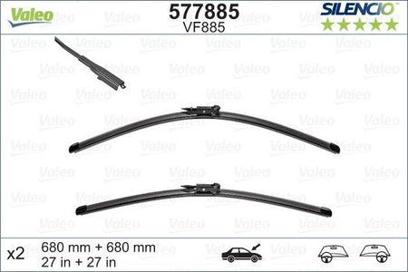 Ford Mondeo Front Wiper Blade Set, Valeo OEM, OEM 2120703, MPN 577885