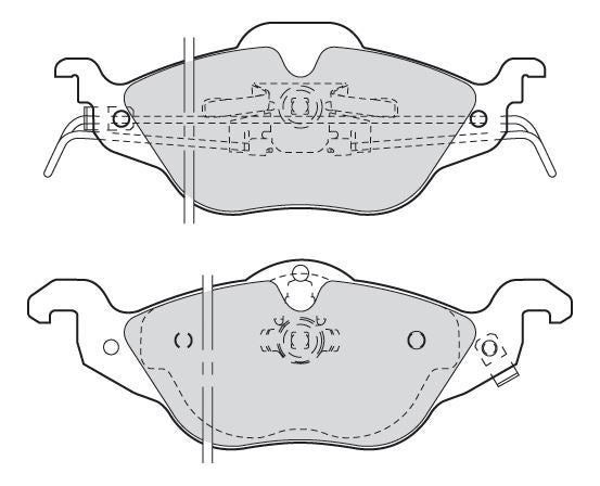 Valeo Front Brake Pad Set for Vauxhall, Chevrolet & more, OEM quality, OEM 1605000, MPN 301322