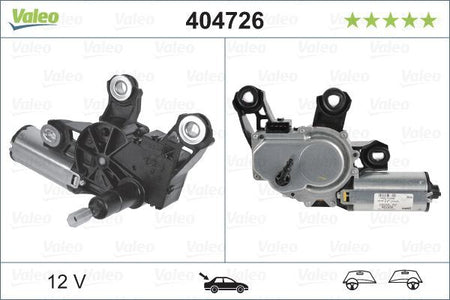 Volkswagen Polo Rear Wiper Motor, Valeo OEM, OEM 6Q6955711, MPN 404726
