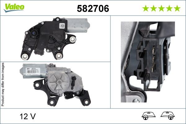 Valeo Left Rear Wiper Motor Left for Mercedes-Benz, OEM quality, OEM A4479061500, MPN 582706
