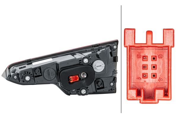 Audi A4 B9 Left Rear Light, Hella OEM, OEM 8W5 945 075 - View 2