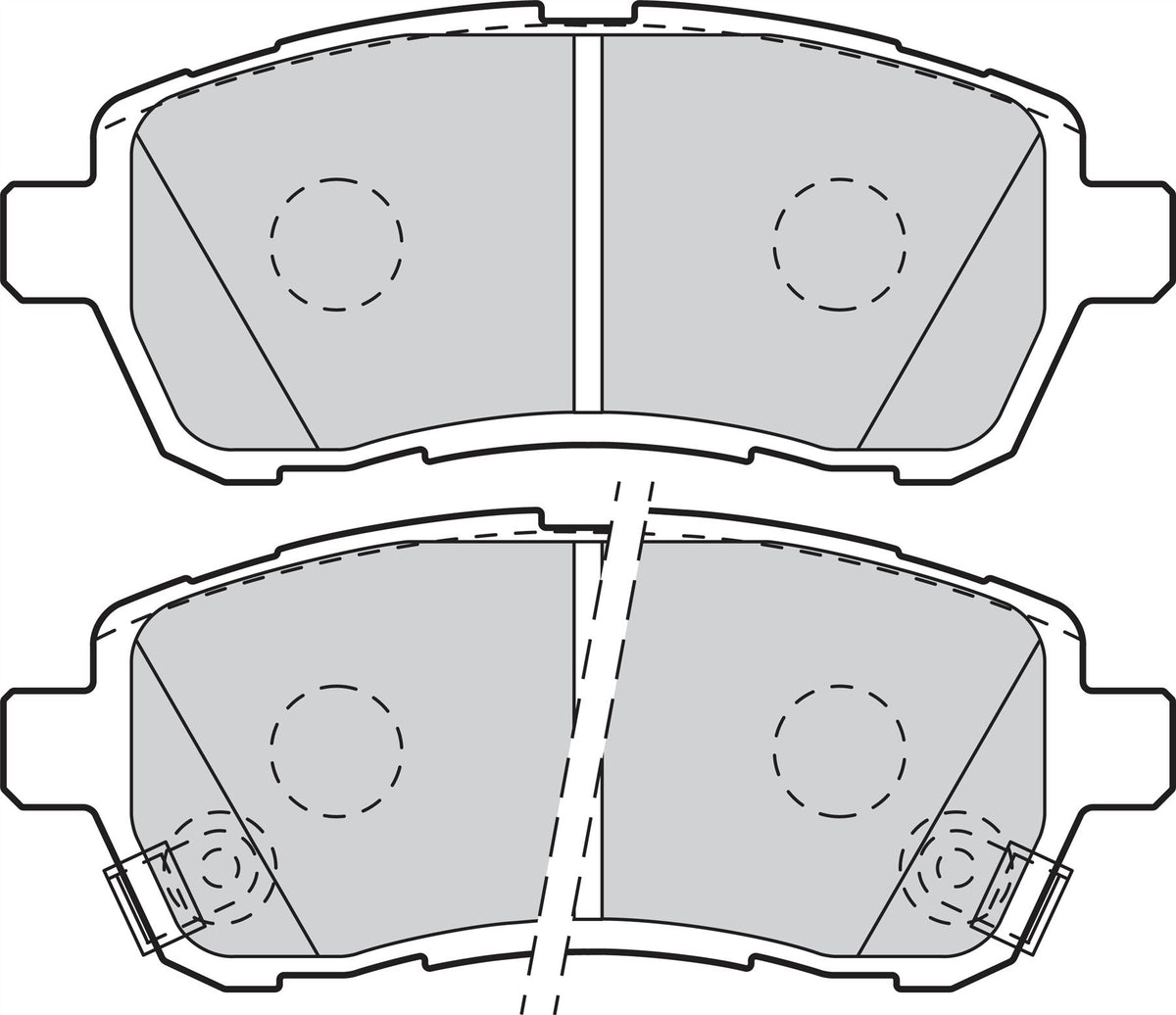 Valeo Front Brake Pad Set for Subaru, Mazda & more, OEM quality, OEM 04465-B1320, MPN 301999