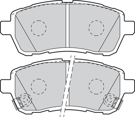 Valeo Front Brake Pad Set for Subaru, Mazda & more, OEM quality, OEM 04465-B1320, MPN 301999