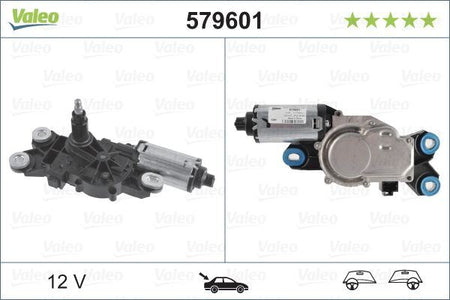 Valeo Rear Wiper Motor for Volvo, OEM quality, OEM 30663891, MPN 579601