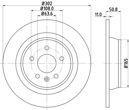 Hella Brake Disc for FORD, OEM quality, OEM 1379931 - View 4