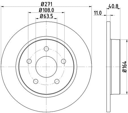 Hella Brake Disc for FORD & Ford (changan), OEM quality, OEM 1704765 - View 3