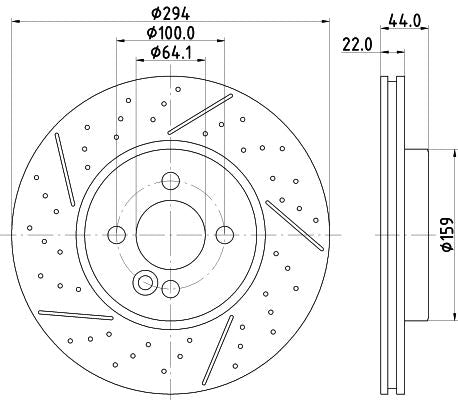 Hella Brake Disc for MINI, OEM quality, OEM 34116777825 - View 2