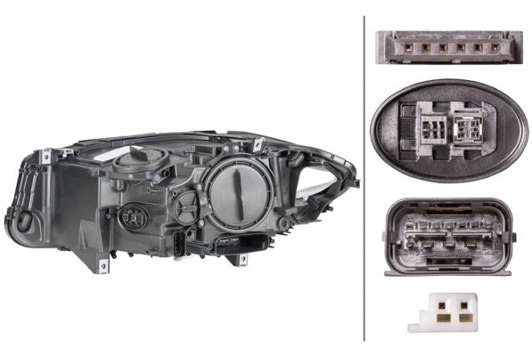 Hella Bi-Xenon LED Right Headlight for BMW, OEM quality, OEM 63 11 7 271 904 - View 2