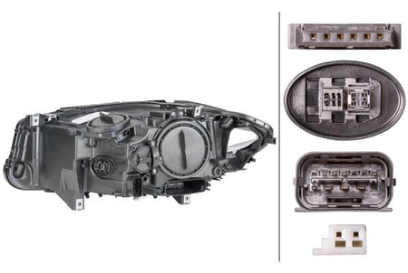 Hella Bi-Xenon LED Right Headlight for BMW, OEM quality, OEM 63 11 7 271 904 - View 2