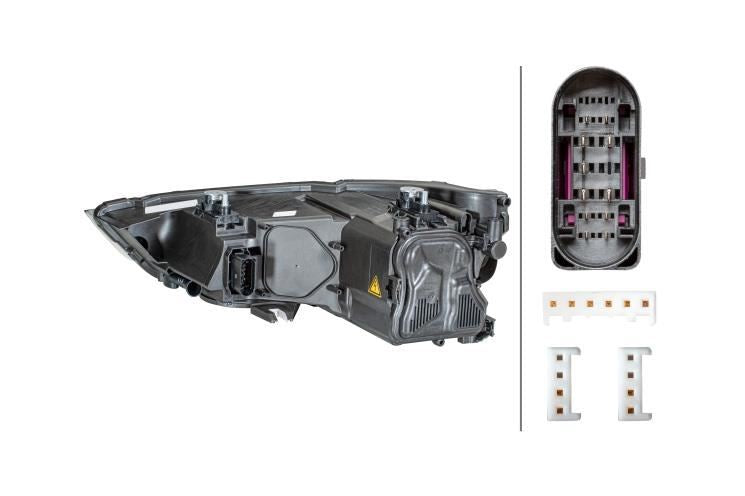 Audi A1 Right Headlight, Hella OEM, OEM 8X0941044A - View 3