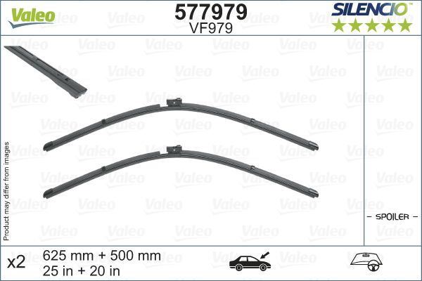 Valeo Front Wiper Blade Set for Audi & Lamborghini, OEM quality, OEM 4K2998002C - View 4