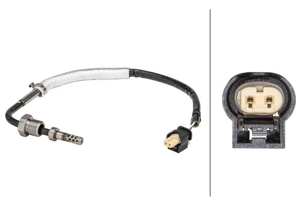 Hella Exhaust Gas Temperature Sensor for Mercedes-Benz, OEM quality, OEM 0009056704, MPN 6PT 358 181-061
