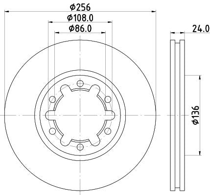 Hella Brake Disc for Ford Usa, Ford Australia & more, OEM quality, OEM 1454363 - View 4