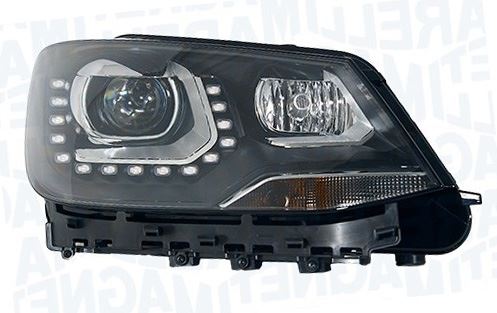 Volkswagen Sharan Right Headlight, Magneti Marelli OEM, OEM 7N2941044C, MPN MHL8001