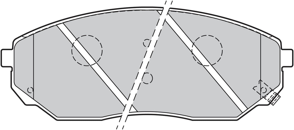 Valeo Front Brake Pad Set for Kia, OEM quality, OEM 58101-3EE00, MPN 301654