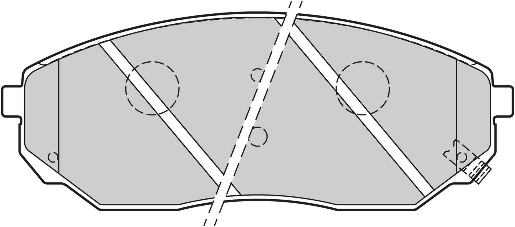 Valeo Front Brake Pad Set for Kia, OEM quality, OEM 58101-3EE00, MPN 301654