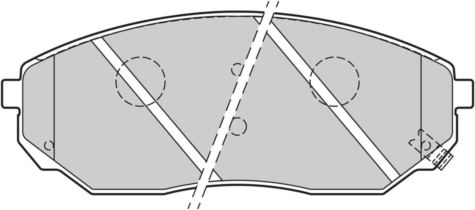 Valeo Front Brake Pad Set for Kia, OEM quality, OEM 58101-3EE00, MPN 301654
