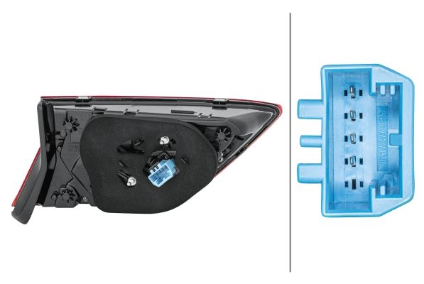 Hella LED Right Rear Light for Volkswagen, OEM quality, OEM 5NA 945 308 D - View 3