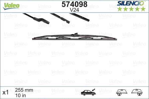 Citroen 2 Cv Front Wiper Blade, Valeo OEM, OEM 6426LX, MPN 574098