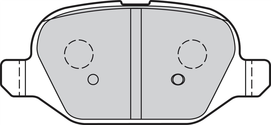Fiat Panda Front Brake Pad Set, Valeo OEM, OEM 77366388, MPN 302338