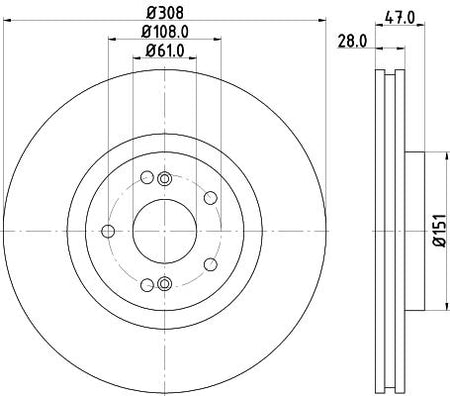 Hella Brake Disc for Renault, OEM quality, OEM 7701207378 - View 4
