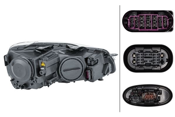 Hella Bi-Xenon LED Left Headlight for Volkswagen, OEM quality, OEM 5K1941751D - View 2