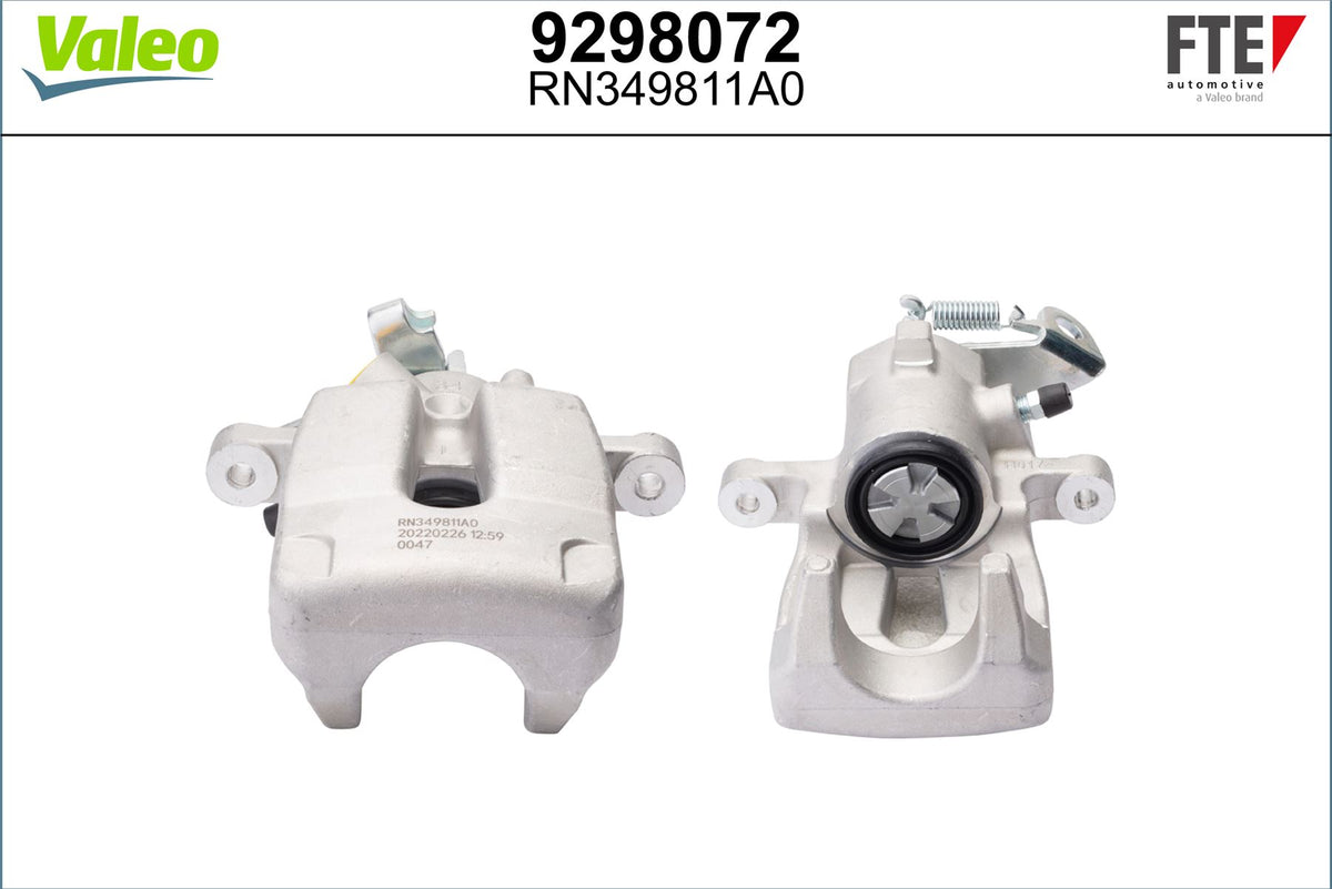 Valeo Left Brake Caliper Left for Renault, OEM quality, OEM 8253651, MPN 9298072