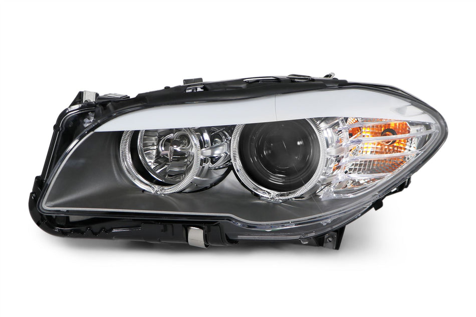 BMW 5 Series Left Headlight, Hella OEM, OEM 63117203241, MPN 1LL 010 131-031
