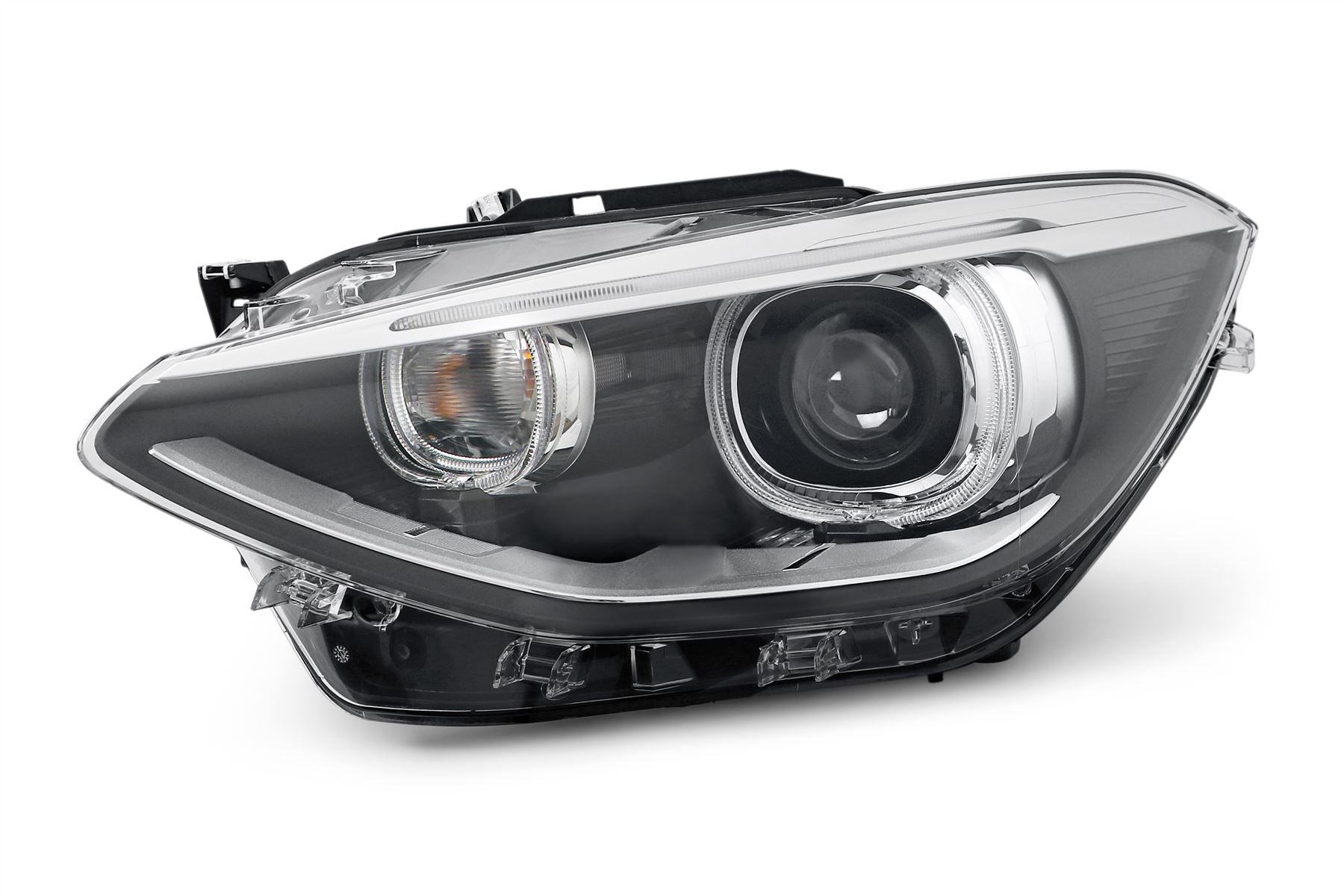 Hella Bi-Xenon LED DRL Left Headlight for BMW, OEM quality, OEM 63117229687, MPN 1LL 010 741-571