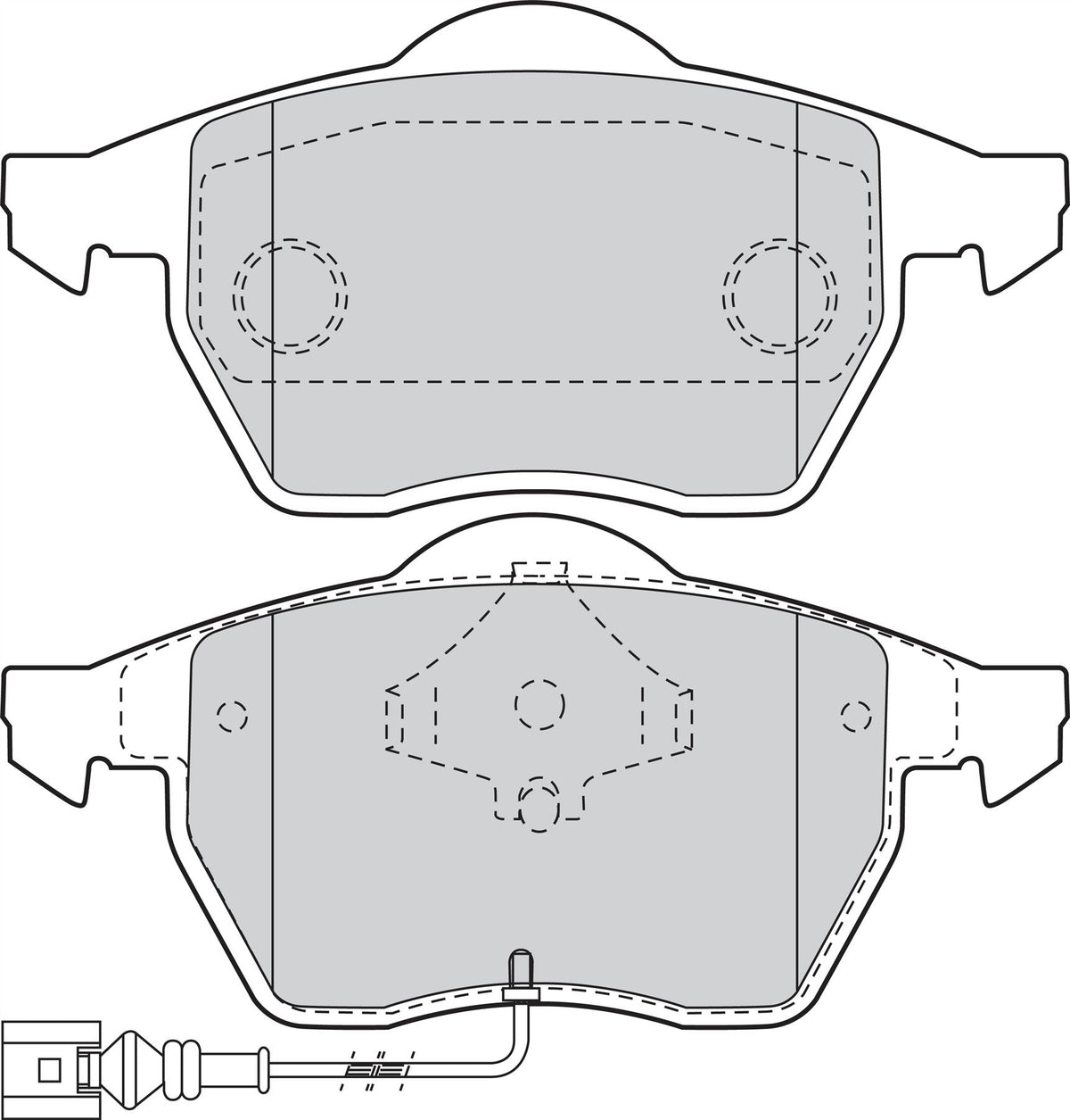Valeo Front Brake Pad Set for Seat, Volkswagen & more, OEM quality, OEM 1J0698151K, MPN 301486