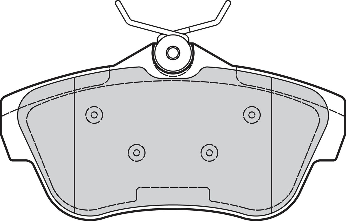 Valeo Rear Brake Pad Set for Peugeot, Citroen & more, OEM quality, OEM 4253-67, MPN 302114
