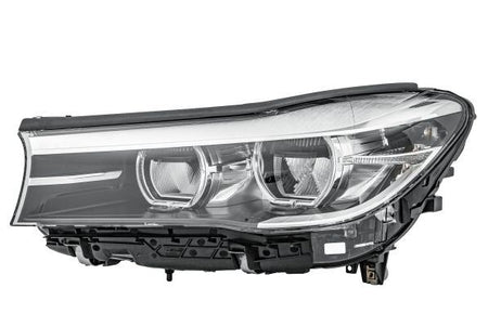 BMW 7 Series Left Headlight, Hella OEM, OEM 63117408717, MPN 1LX 354 854-031