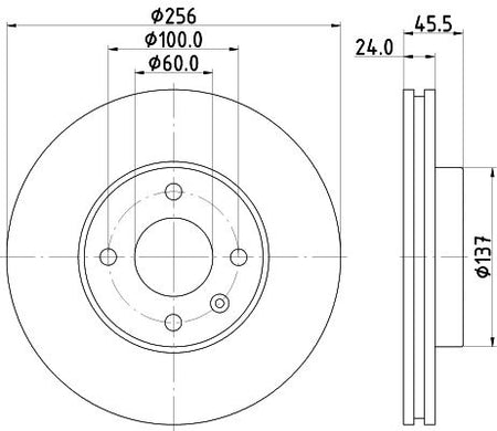 Hella Brake Disc for Chevrolet, OEM quality, OEM 13502001 - View 4
