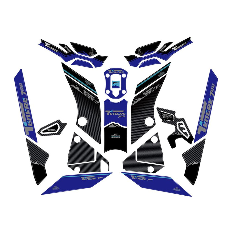 3D Resin Protector Sticker Blue - for Yamaha | Eurowagens