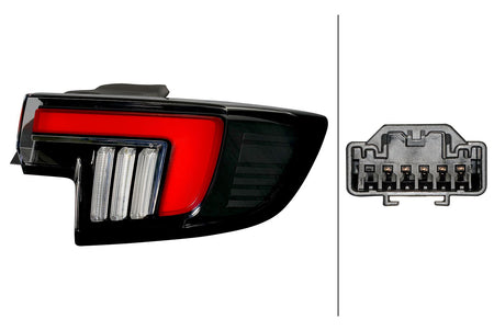 Vauxhall Mokka Right Rear Light, Hella OEM, OEM 9833721980 - View 5