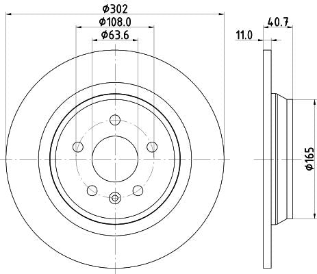 Volvo XC70 II Brake Disc, Hella OEM, OEM 30769059 - View 4