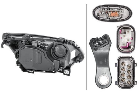 Hella Left Headlight for BMW, OEM quality, OEM 63127160195 - View 3