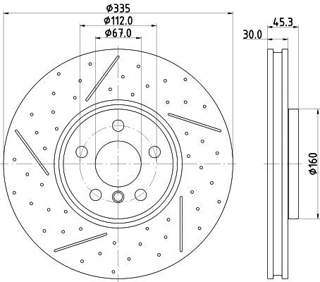 MINI For Brake Disc, Hella OEM, OEM 34106864133 - View 4