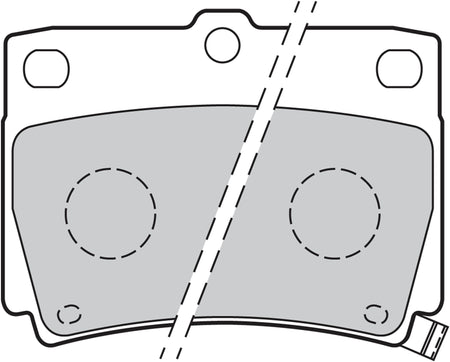 Valeo Rear Brake Pad Set for Mitsubishi, OEM quality, OEM 4605-A783, MPN 301778