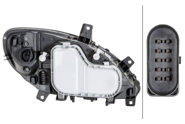 Hella Left Headlight – Mercedes-Benz | OEM 639 820 01 61 - View 2